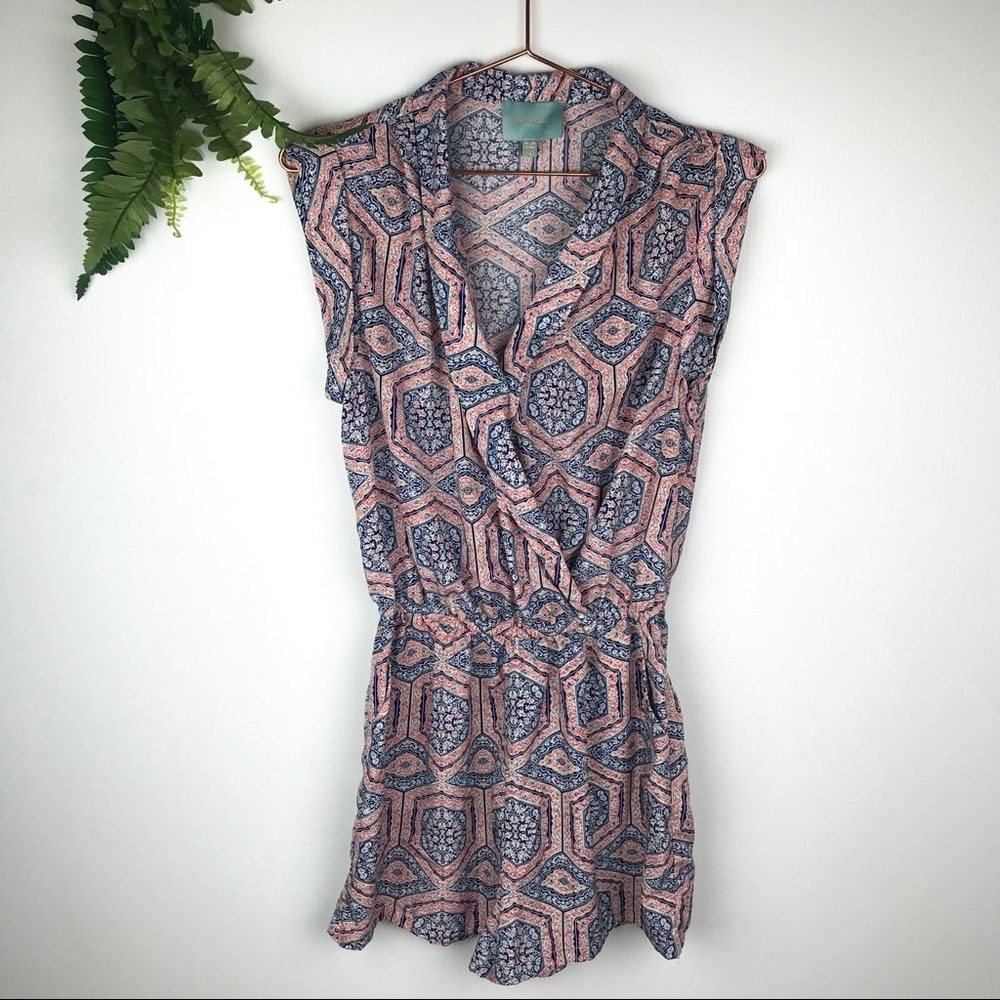 Skies Are Blue Paisley Romper